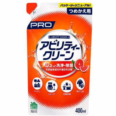 Yuwa Tipo’s Ability Clean – Universāls tīrīšanas līdzeklis (refill) 400ml