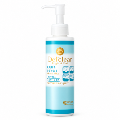 Meishoku Detclear Bright & Peel Unscented – Очищающий пилинг-гель с AHA и BHA (без отдушек) 180мл