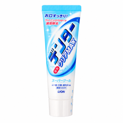 Lion Denta Clear MAX – Zobu pasta ar nātrija monofluorofosfātu (1450 ppm F⁻) 140g