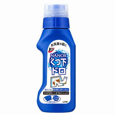 Lion Top Nanox for Mud Stains - Специализированное средство для предварительной обработки пятен грязи и земли со встроенной щёткой 220г