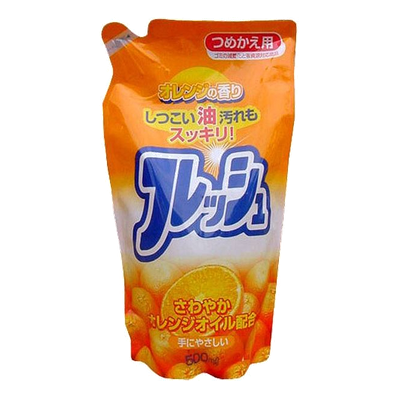 Rocket Soap Fruit Fresh Orange - Концентрированное средство для мытья посуды (сменный блок) 500мл