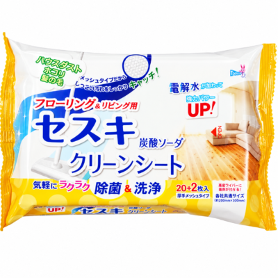 Yuwa Sesqui Carbonate Clean Sheet Flooring & Living - Влажные чистящие салфетки для пола и жилых зон 22шт