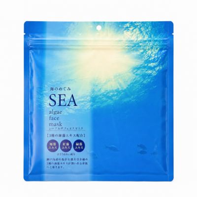 SPC Sea Algae Face Mask – Auduma sejas maskas ar jūras aļģēm un kolagēnu 30gab