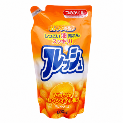 Rocket Soap Fruit Fresh Orange - Концентрированное средство для мытья посуды (сменный блок) 500мл