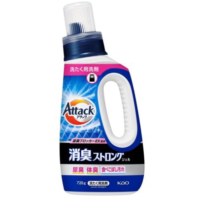 Kao Attack Deodorizing Strong Gel - Жидкое средство для стирки против сильных запахов 720г