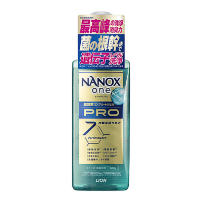Lion Nanox One Pro - Īpaši koncentrēts šķidrais veļas mazgāšanas līdzeklis 600g
