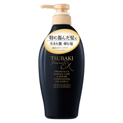TSUBAKI Premium EX Damage Care & Repair Conditioner - Mitrinošs un nogludinošs matu kondicionieris bojātu, sausu un nepaklausīgu matu kopšanai 450ml