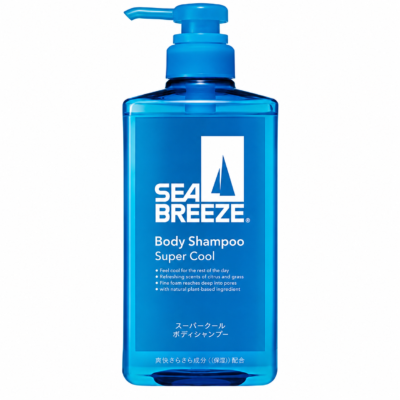 Sea Breeze Body Shampoo Super Cool - Atsvaidzinoša dušas želeja ar Super Cool efektu 490ml