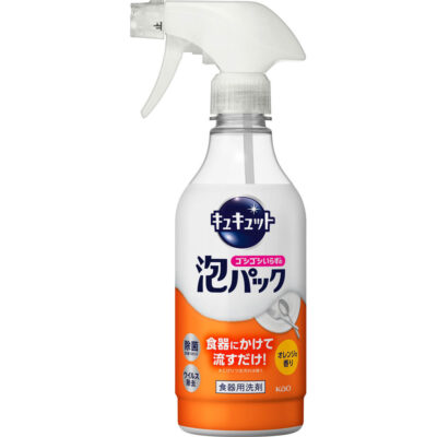 Kao CuCute Foam Pack Dishwashing Spray Orange - Пенное средство-спрей для мытья посуды с ароматом апельсина 430мл