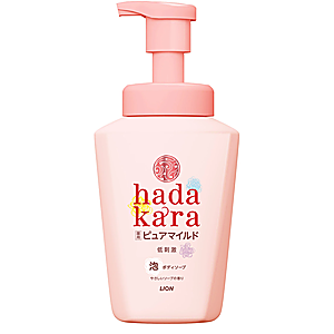 Lion Hadakara Pure Mild Gentle Soap Scent Putojoša dušas želeja ar maigu ziepju aromātu 550ml
