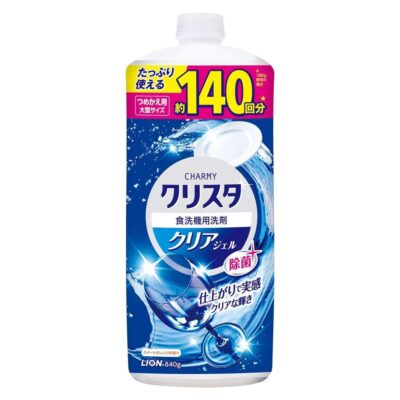 Lion CHARMY Crysta Clear EX Gel - Trauku mazgājamās mašīnas gēls ar saldo apelsīnu aromātu 840g