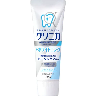 Lion Clinica Advantage + Whitening Clear Mint – Зубная паста с отбеливающим эффектом 130г