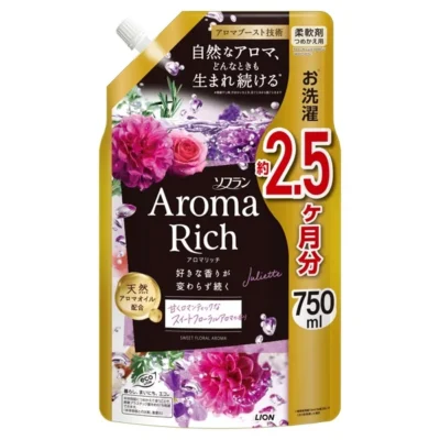 Lion Soflan Premium Aroma Juliet – Veļas mīkstinātājs – Bagātīgs ziedu aromāts 750ml