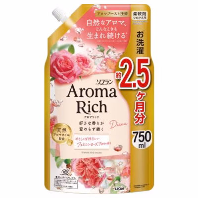 Lion Soflan Premium Aroma Diana - Parfimēts kondicionieris-koncentrāts Elegantā roze 750ml